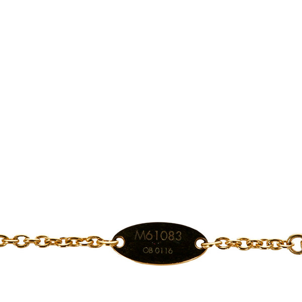ルイ ヴィトン M61083 ゴールド メッキ エセンシャルV ネックレス レディース LOUIS VUITTON 【中古】