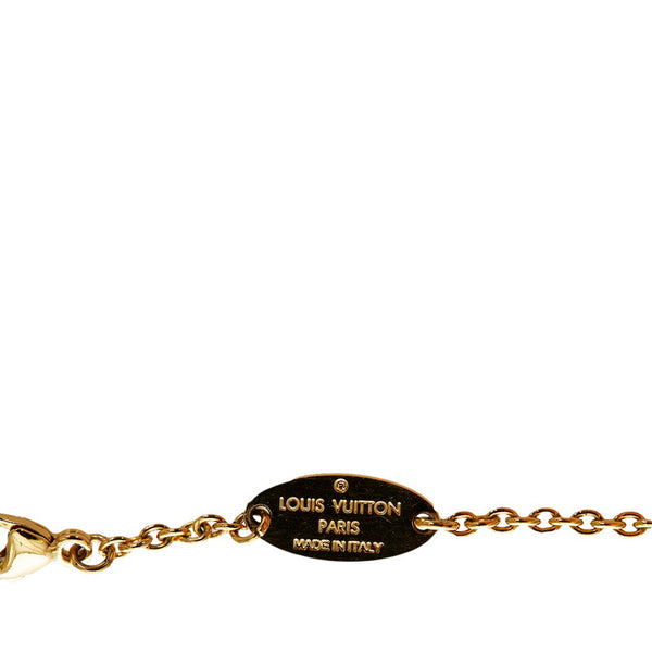 ルイ ヴィトン M61083 ゴールド メッキ エセンシャルV ネックレス レディース LOUIS VUITTON 【中古】