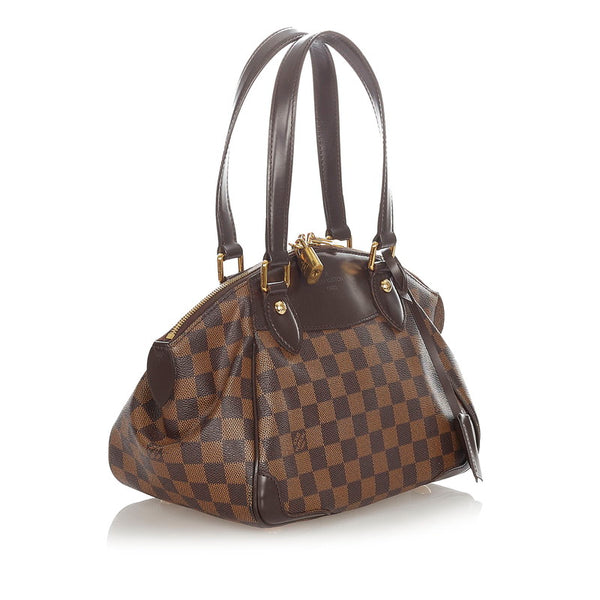 ルイ ヴィトン ダミエ ヴェローナ PM N41117 ブラウン PVC レザー ハンドバッグ レディース LOUIS VUITTON 【中古】