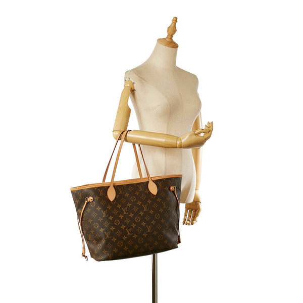 ルイ ヴィトン モノグラム ネヴァーフルMM M41178 ブラウン PVC レザー トートバッグ レディース LOUIS VUITTON 【中古】