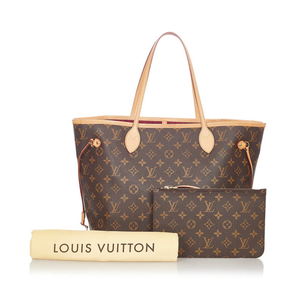 ルイ ヴィトン モノグラム ネヴァーフルMM M41178 ブラウン PVC レザー トートバッグ レディース LOUIS VUITTON 【中古】