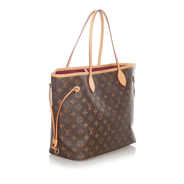 ルイ ヴィトン モノグラム ネヴァーフルMM M41178 ブラウン PVC レザー トートバッグ レディース LOUIS VUITTON 【中古】
