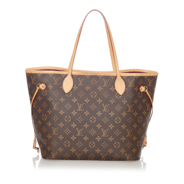 ルイ ヴィトン モノグラム ネヴァーフルMM M41178 ブラウン PVC レザー トートバッグ レディース LOUIS VUITTON 【中古】