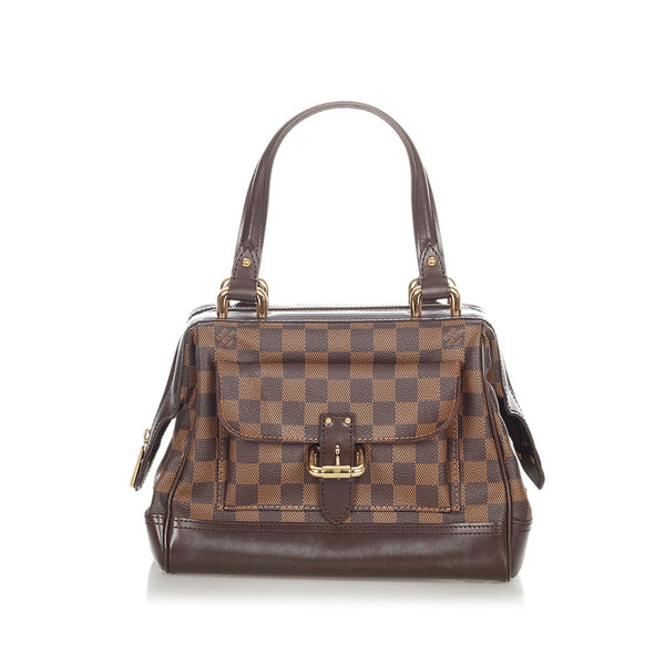 ルイ ヴィトン ダミエ ナイツブリッジPM N51201 ブラウン PVC レザー ハンドバッグ レディース LOUIS VUITTON 【中古】