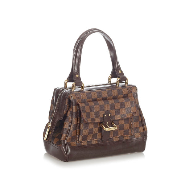 ルイ ヴィトン ダミエ ナイツブリッジPM N51201 ブラウン PVC レザー ハンドバッグ レディース LOUIS VUITTON 【中古】