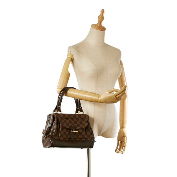 ルイ ヴィトン ダミエ ナイツブリッジPM N51201 ブラウン PVC レザー ハンドバッグ レディース LOUIS VUITTON 【中古】