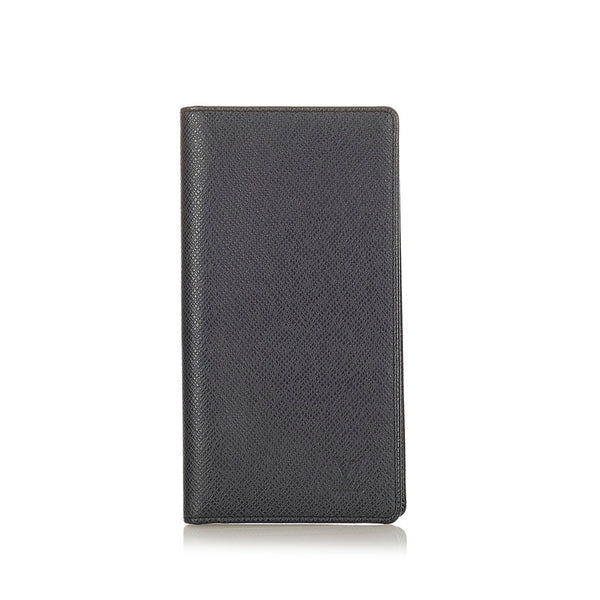 ルイ ヴィトン タイガ ポルトバルール カルトクレディ M30392 ブラック レザー 二つ折り財布 メンズ LOUIS VUITTON 【中古】