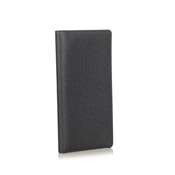 ルイ ヴィトン タイガ ポルトバルール カルトクレディ M30392 ブラック レザー 二つ折り財布 メンズ LOUIS VUITTON 【中古】
