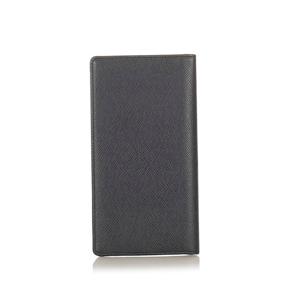 ルイ ヴィトン タイガ ポルトバルール カルトクレディ M30392 ブラック レザー 二つ折り財布 メンズ LOUIS VUITTON 【中古】