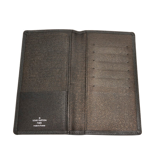 ルイ ヴィトン タイガ ポルトバルール カルトクレディ M30392 ブラック レザー 二つ折り財布 メンズ LOUIS VUITTON 【中古】