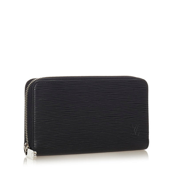 ルイ ヴィトン エピ ジッピーウォレット M61857 ブラック レザー ラウンドファスナー 長財布 メンズ LOUIS VUITTON 【中古】