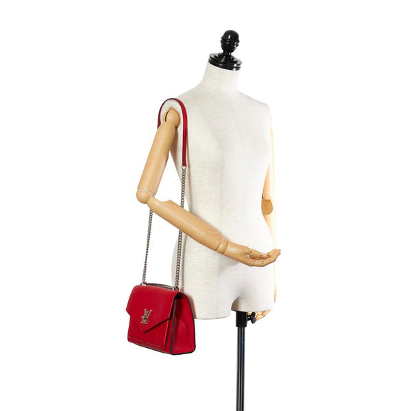 ルイ ヴィトン マイロックミーＢＢ M51419 レッド レザー ショルダーバッグ レディース LOUIS VUITTON 【中古】