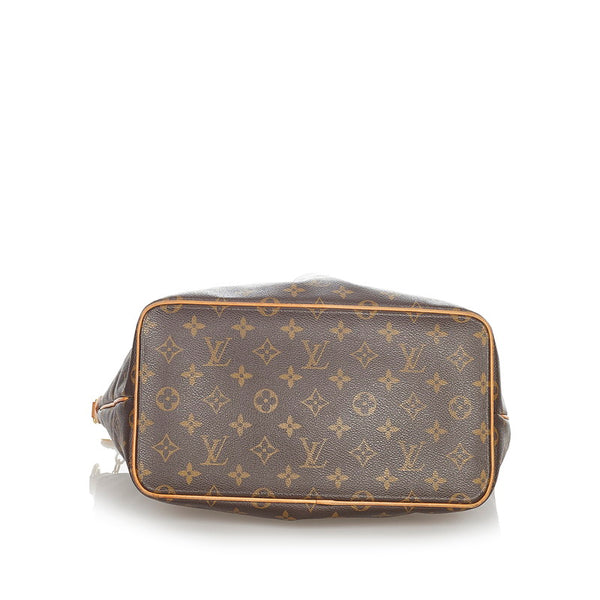 ルイ ヴィトン モノグラム パレルモPM M40145 ブラウン PVC レザー トートバッグ レディース LOUIS VUITTON 【中古】