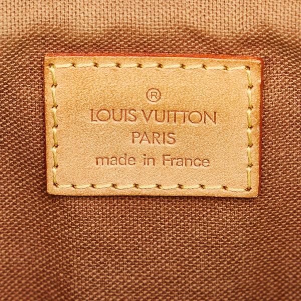 ルイ ヴィトン モノグラム パレルモPM M40145 ブラウン PVC レザー トートバッグ レディース LOUIS VUITTON 【中古】