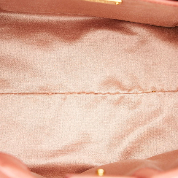 ミュウミュウ RN0647 ピンク レザー ハンドバッグ ショルダーバッグ 2WAY レディース MIUMIU 【中古】