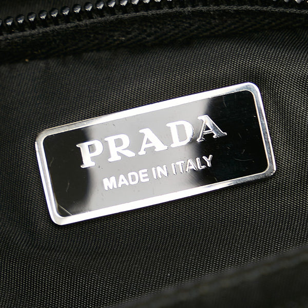 プラダ 2VE407 ブラック ナイロン レザー ブリーフケース メンズ PRADA 【中古】