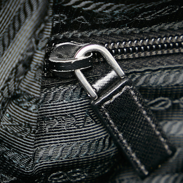 プラダ 2VE407 ブラック ナイロン レザー ブリーフケース メンズ PRADA 【中古】