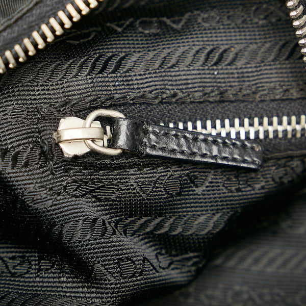プラダ ポコノ ブラック ナイロン ハンドバッグ レディース PRADA 【中古】
