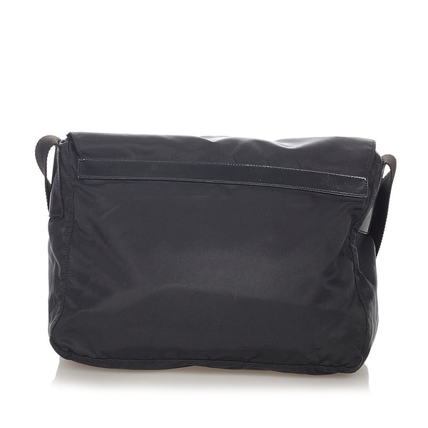 プラダ B6671 ブラック ナイロン レザー ショルダーバッグ レディース PRADA 【中古】