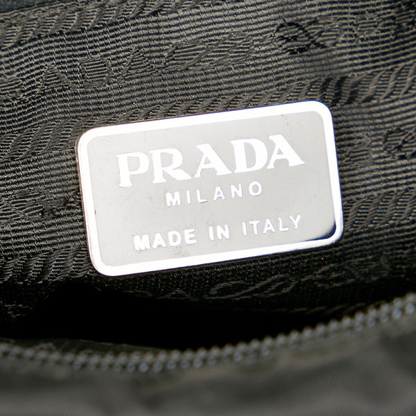 プラダ B6671 ブラック ナイロン レザー ショルダーバッグ レディース PRADA 【中古】