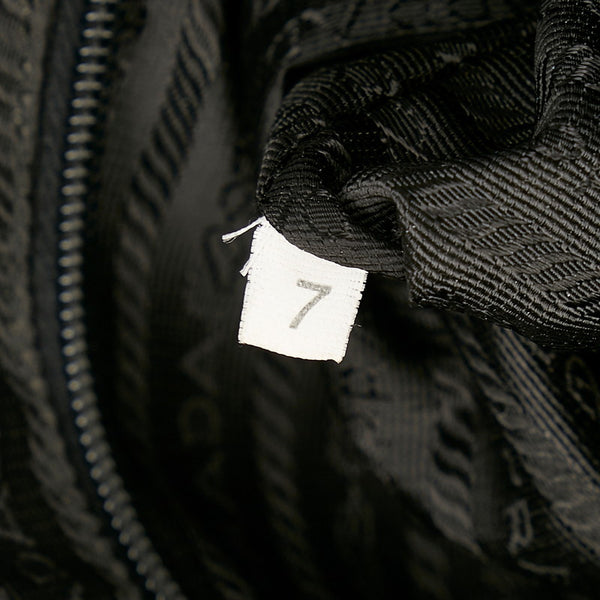 プラダ B6671 ブラック ナイロン レザー ショルダーバッグ レディース PRADA 【中古】