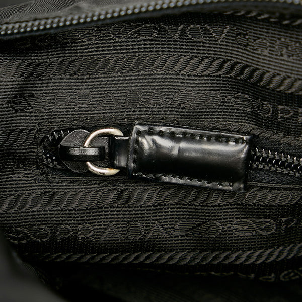 プラダ B6671 ブラック ナイロン レザー ショルダーバッグ レディース PRADA 【中古】
