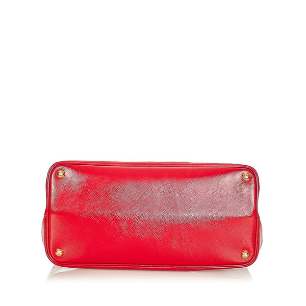 プラダ B2756T レッド レザー ハンドバッグ ショルダー 2WAY レディース PRADA 【中古】