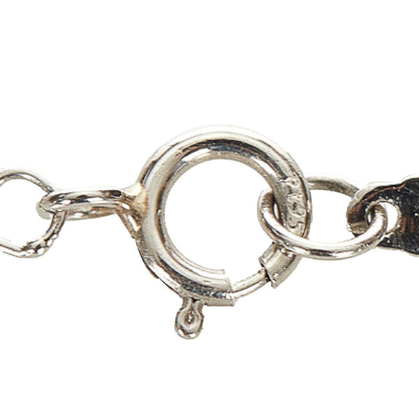 ティファニー シルバー Pt950 プラチナ 6P ダイヤ ジャズドロップ ネックレス レディース TIFFANY&Co. 【中古】