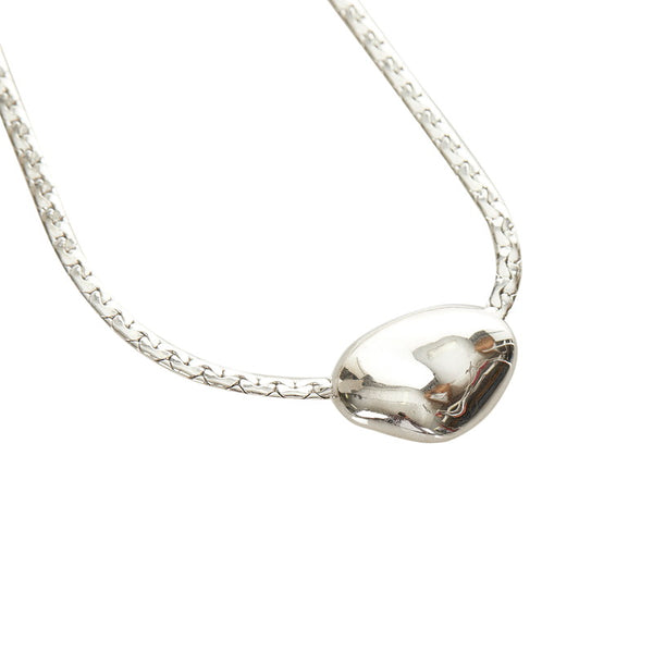 サンローラン シルバー メタル ネックレス レディース SAINT LAURENT 【中古】