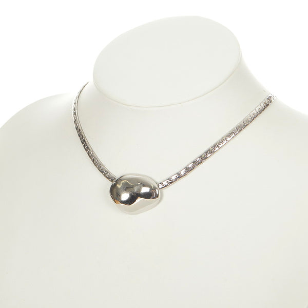 サンローラン シルバー メタル ネックレス レディース SAINT LAURENT 【中古】