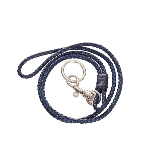 ボッテガヴェネタ イントレチャート ブルー レザー ストラップ レディース BOTTEGAVENETA 【中古】