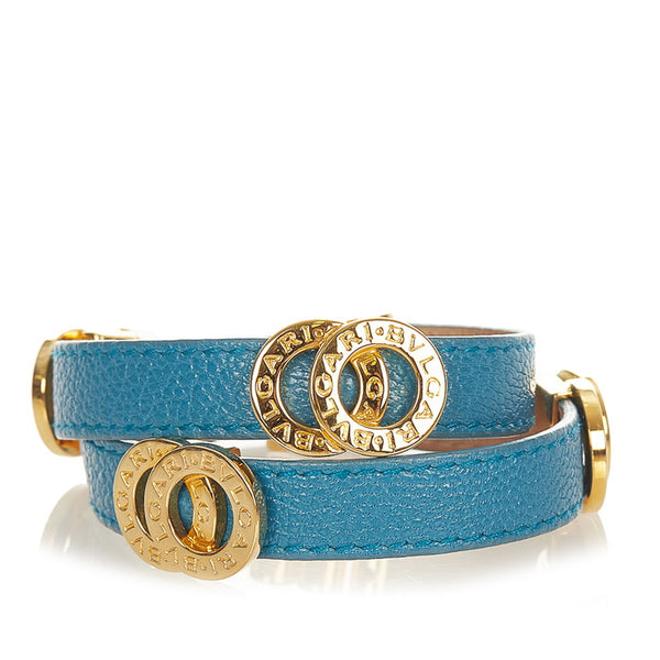 ブルガリ ブルー カーフ メタル ブルガリ ブルガリ ダブルコイルド バングル レディース BVLGARI 【中古】