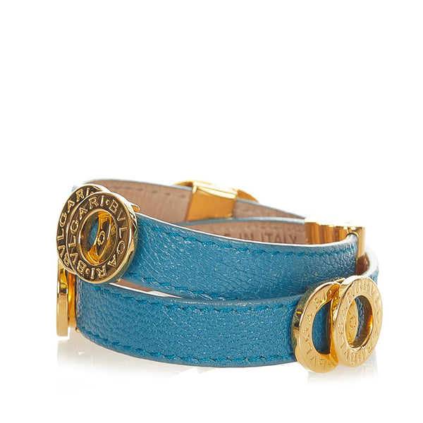 ブルガリ ブルー カーフ メタル ブルガリ ブルガリ ダブルコイルド バングル レディース BVLGARI 【中古】