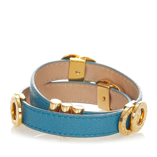 ブルガリ ブルー カーフ メタル ブルガリ ブルガリ ダブルコイルド バングル レディース BVLGARI 【中古】
