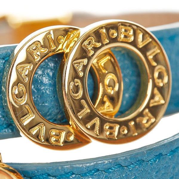 ブルガリ ブルー カーフ メタル ブルガリ ブルガリ ダブルコイルド バングル レディース BVLGARI 【中古】