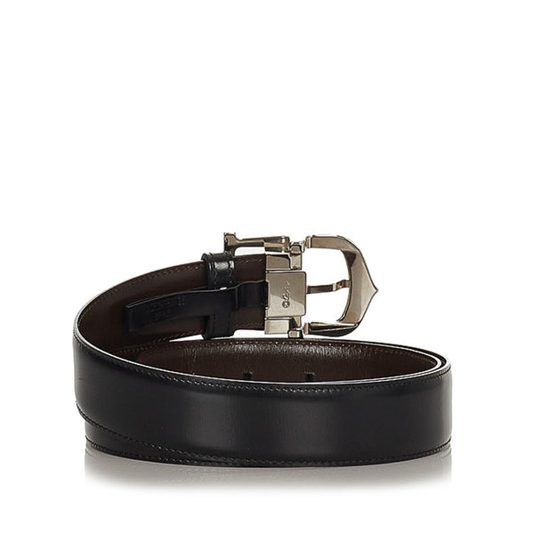 カルティエ ベルト ブラック レザー レディース CARTIER 【中古】