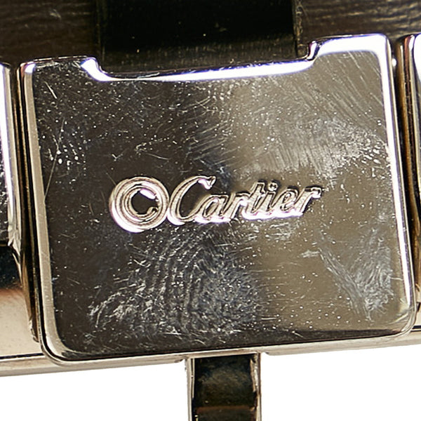 カルティエ ベルト ブラック レザー レディース CARTIER 【中古】