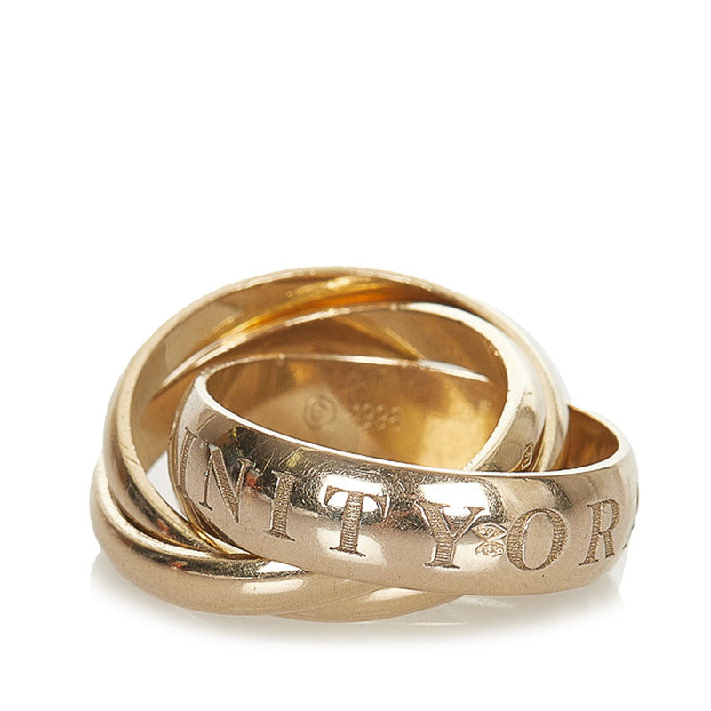 カルティエ K18YG イエローゴールド トリニティ リング 指輪 レディース CARTIER 11号 【中古】