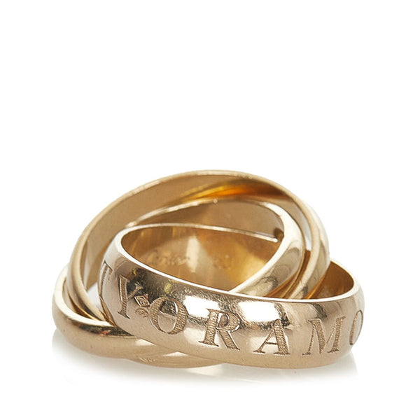 カルティエ K18YG イエローゴールド トリニティ リング 指輪 レディース CARTIER 11号 【中古】