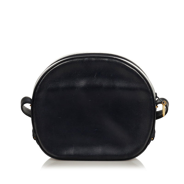 カルティエ 斜め掛け ショルダーバッグ ブラック レザー レディース CARTIER 【中古】