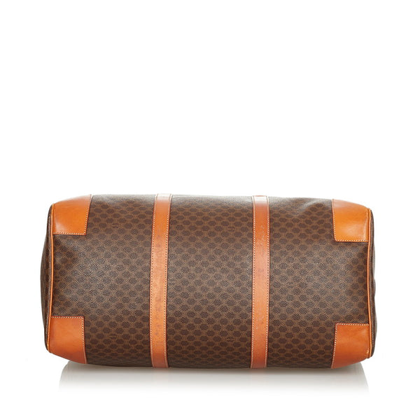 セリーヌ マカダム MC97/2 ブラウン PVC レザー ボストンバッグ レディース CELINE 【中古】
