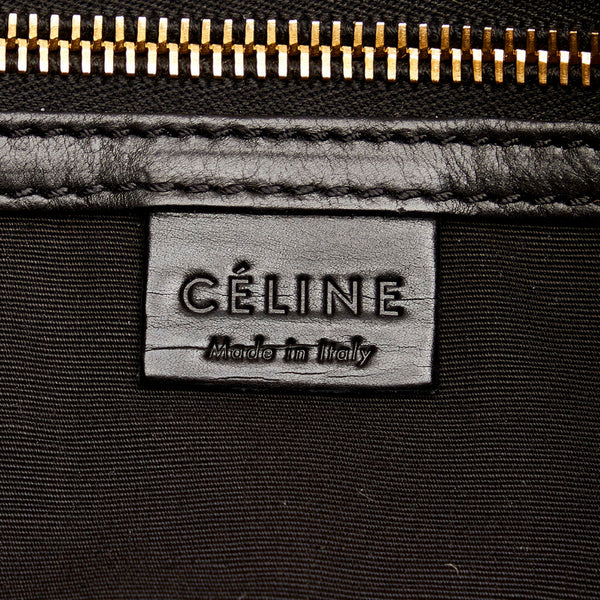 セリーヌ S-CE-1009 ブラウン グレー レザー ショルダーバッグ トートバッグ レディース CELINE 【中古】