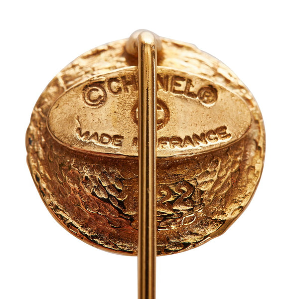 シャネル ゴールド メッキ フェイクパール ピンブローチ レディース CHANEL 【中古】