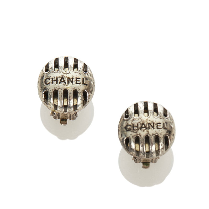 シャネル シルバー メタル 90年代ロゴ イヤリング レディース CHANEL 【中古】