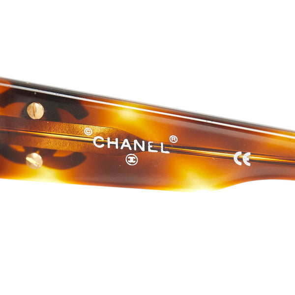 シャネル サングラス ブラウン ブラック プラスチック レディース CHANEL 【中古】