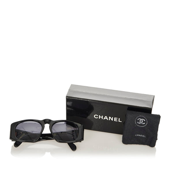 シャネル ココマーク マトラッセ 01450 94305 ブラック プラスチック サングラス レディース CHANEL 【中古】