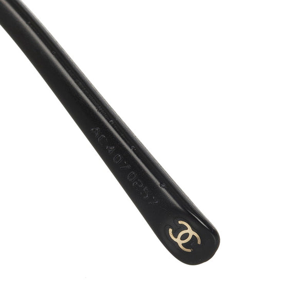 シャネル シルバー レッド ブラック メタル プラスチック メガネ レディース CHANEL 【中古】