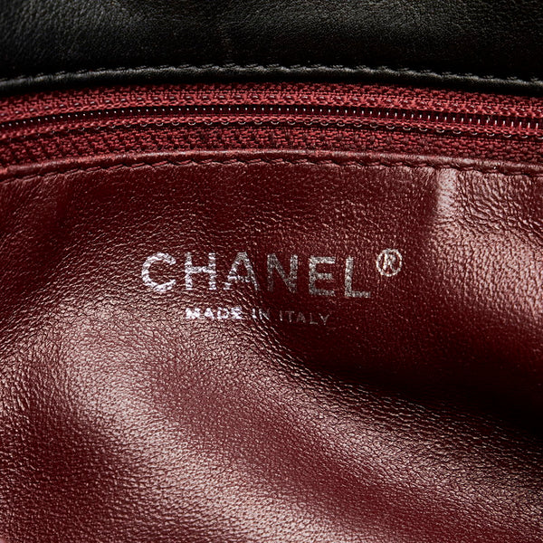 シャネル ココマーク チェーン ショルダーバッグ ブラック ラムスキン メタル レディース CHANEL 【中古】