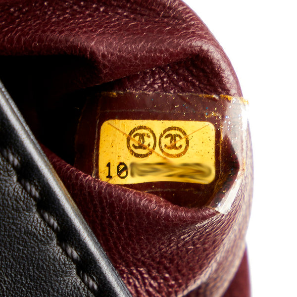 シャネル ココマーク チェーン ショルダーバッグ ブラック ラムスキン メタル レディース CHANEL 【中古】