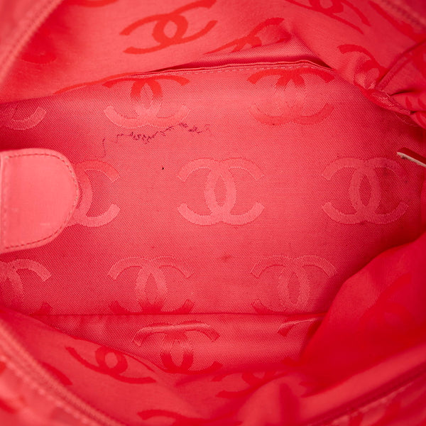 シャネル カンボンライン ブラック カーフ トートバッグ レディース CHANEL 【中古】